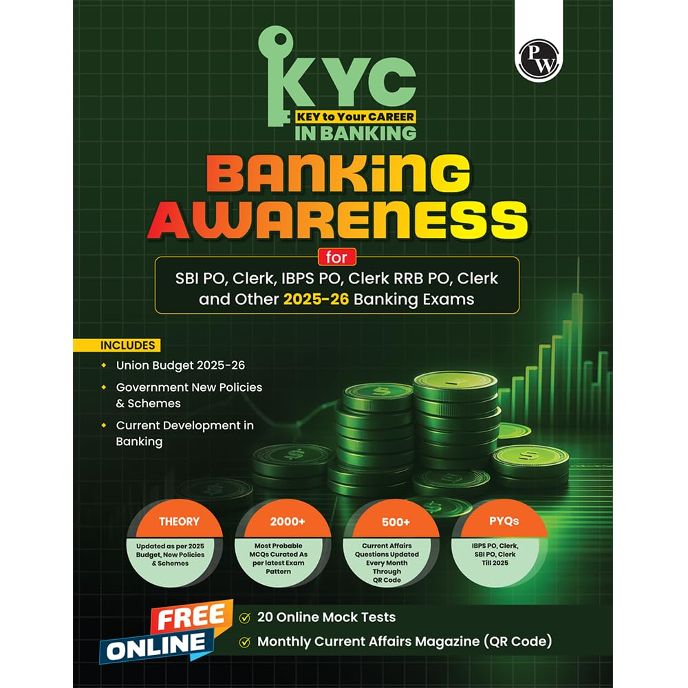 Pw Kyc Banking Awareness | Chapterwise Theory, Exercise, Past Year Questions (Pyq) For Sbi Po, Clerk, Ibps Po, Clerk, Rrb, Po, C