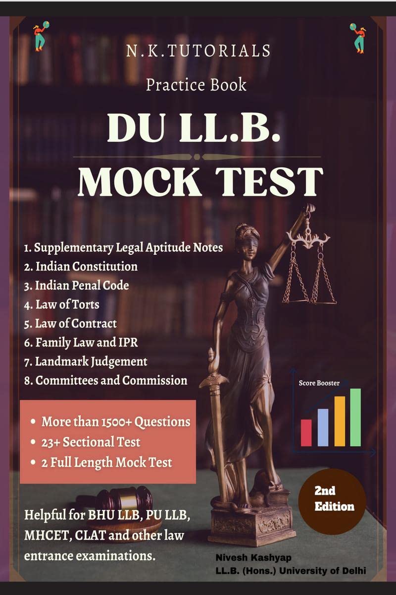 DU LLB Mock Test : DU LL.B. Book