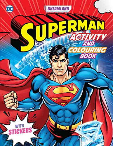 Superman Activity and Colouring Book for Kids | Fun Puzzles, Mazes, Stickers & Educational Activities | Superhero Adventure Colo