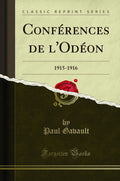 Confrences de lOdon: 19151916 (Classic Reprint)