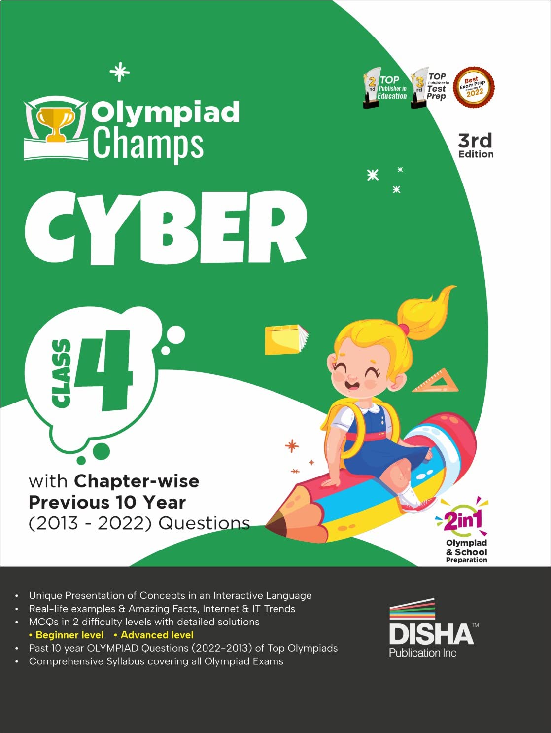 Olympiad Champs Cyber Class 4 With ChapterWise Previous 10 Year (2013  2022) Questions 3Rd Edition | Complete Prep Guide With 