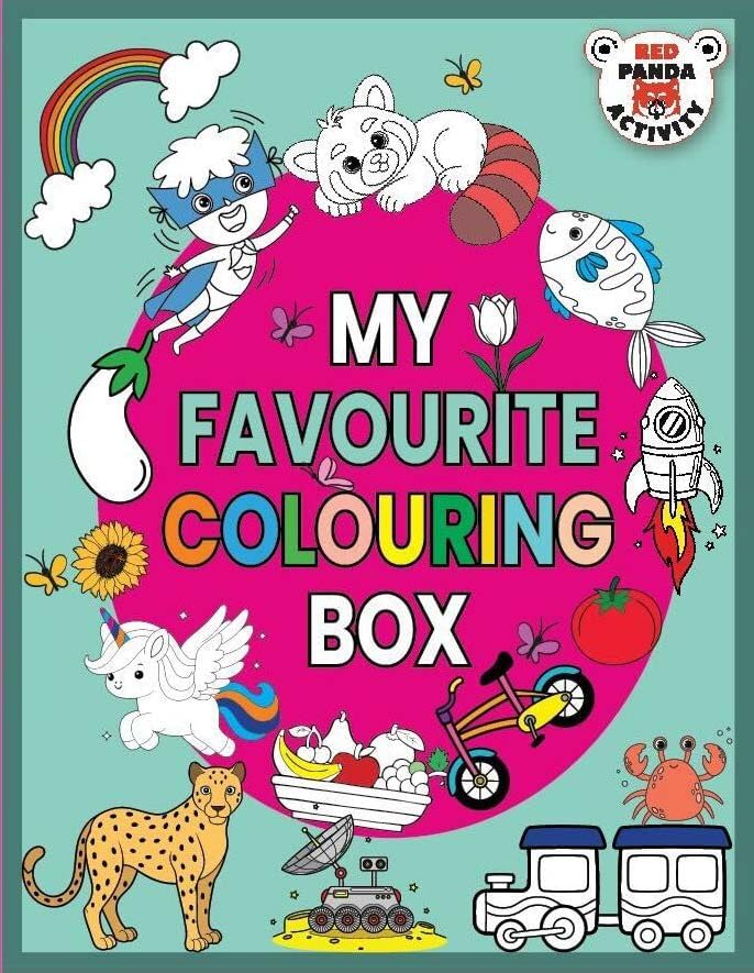 My Favourite Colouring Book Box (Set of 10 Books) (Red Panda Activity Book)