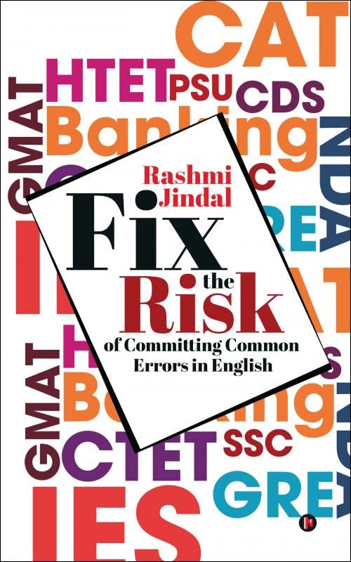 Fix the Risk : Of Committing Common Errors in English