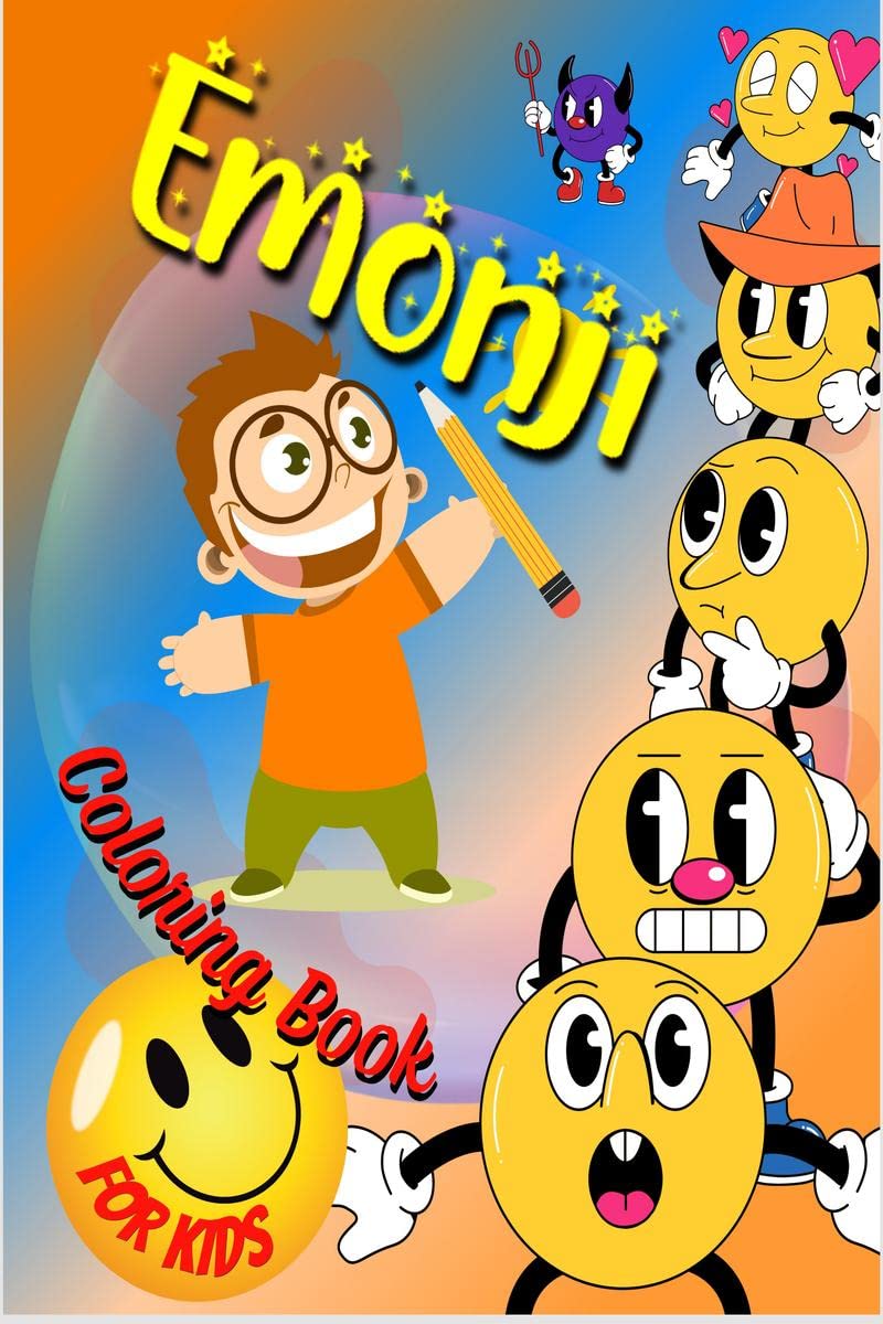 Emoji Coloring Book : Great Gift for Boys & Girls, Ages 36