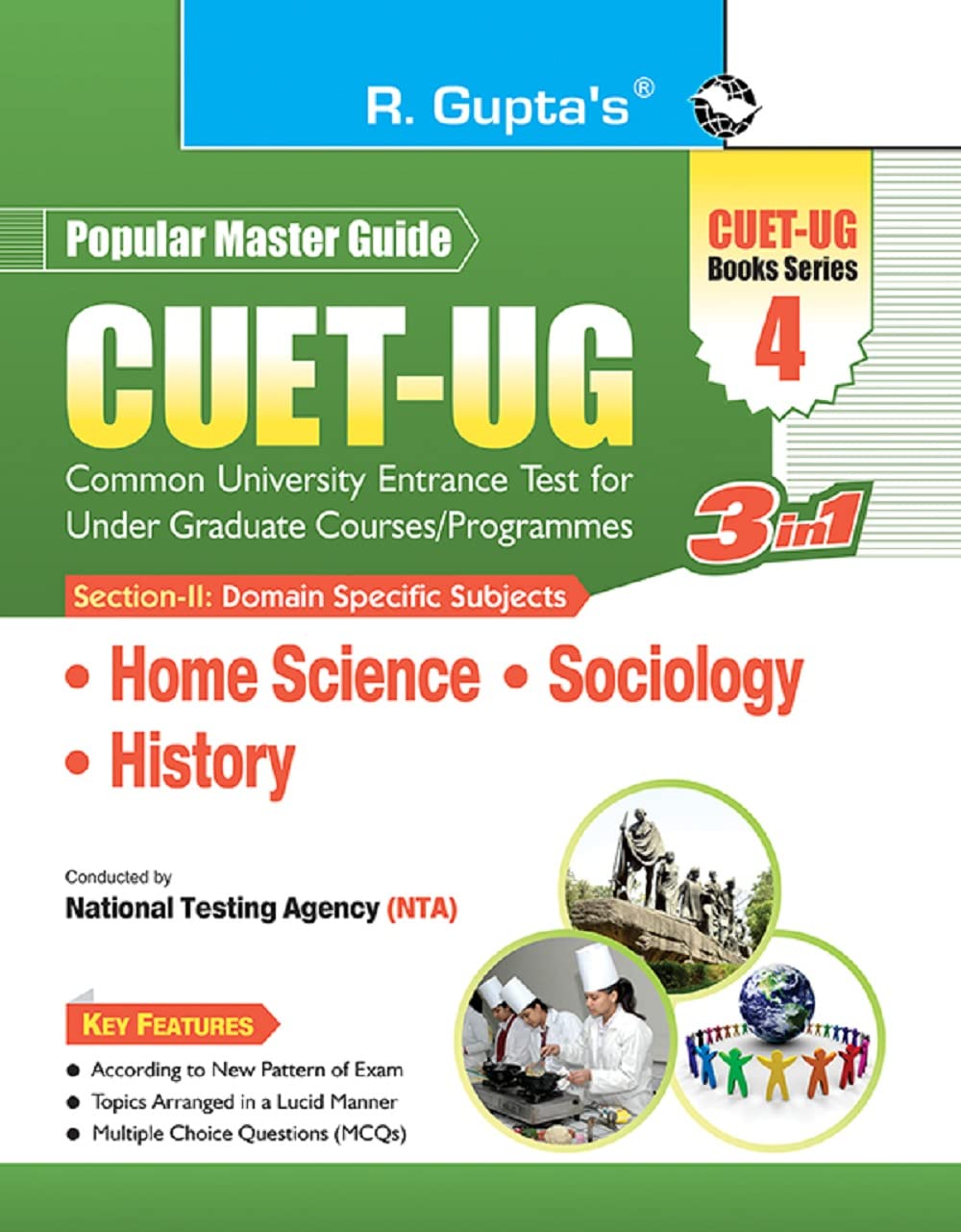 CUETUG: SectionII (Domain Specific Subjects: Home Science, Sociology, History) Entrance Test Guide