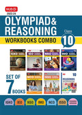 MTG Olympiad Workbook and Reasoning Book Class 10 Combo for NSOIMOIEONCOIGKOISSO (Set of 7 Books)  SOF Olympiad Preparatio