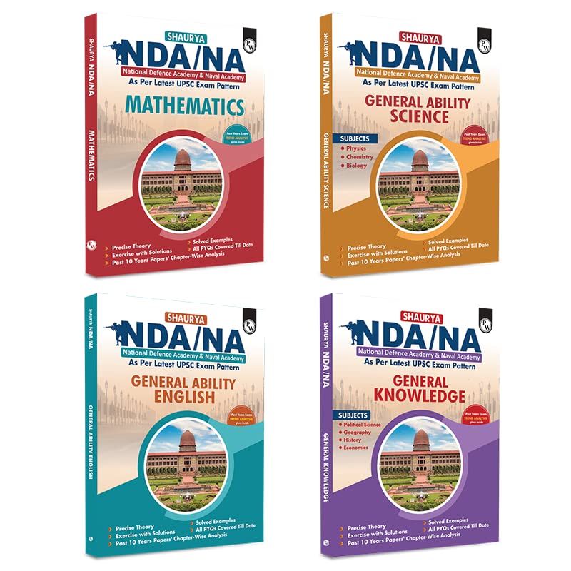 PW NDA/NA Book 2023, Buy Best NDA/NA Books for Maths, General Knowledge, English, Science (Combo Set of 4) for NDA/NA Exam 2023 