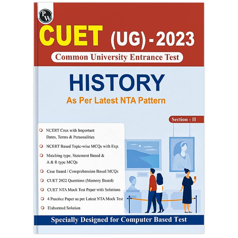 CUET UG History Book (Common University Entrance Test 2023) PW
