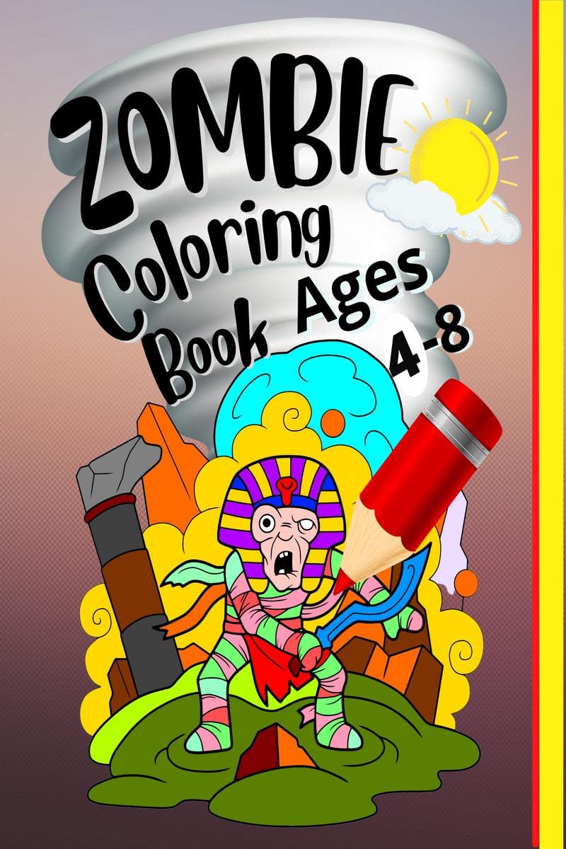 Zombie Coloring Book Ages 48 : Great zombie Designs for adults, kids, teenagers, and everyone