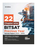 Disha 22 ChapterWise Bitsat Previous Year Solved Papers (2024  2005) 8Th Edition | Physics, Chemistry, Mathematics, English & 