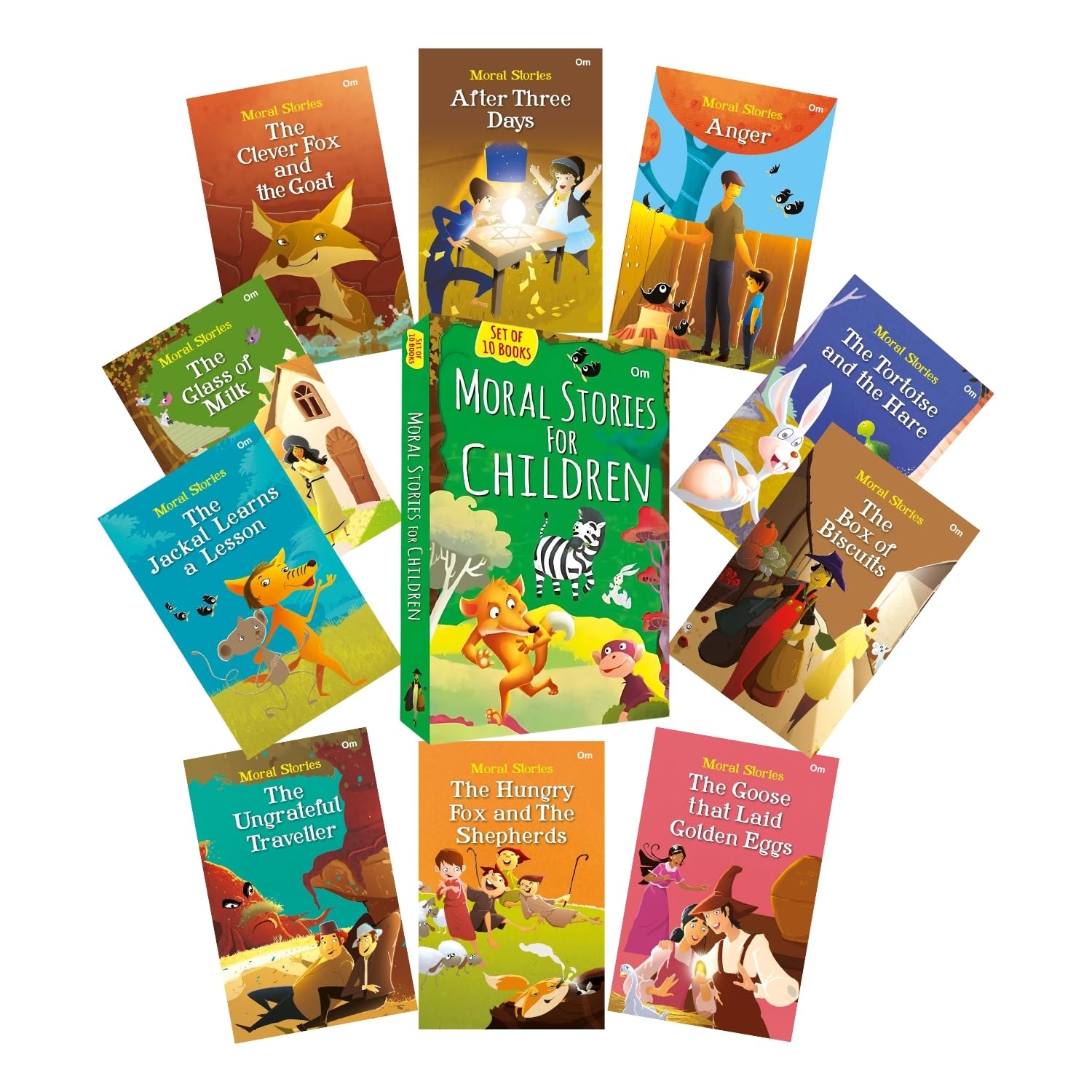 Moral Stories for Kids  Set of 10 Illustrated Books for Ages 5+  Early Learning Picture Books with Life Lessons  Bedtime Read