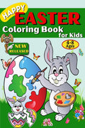 Happy Easter Coloring Book for Kids 48 Ages : A Fun Coloring Book for Girls and Boys with Cute Easter Day Things Such As Big Ea