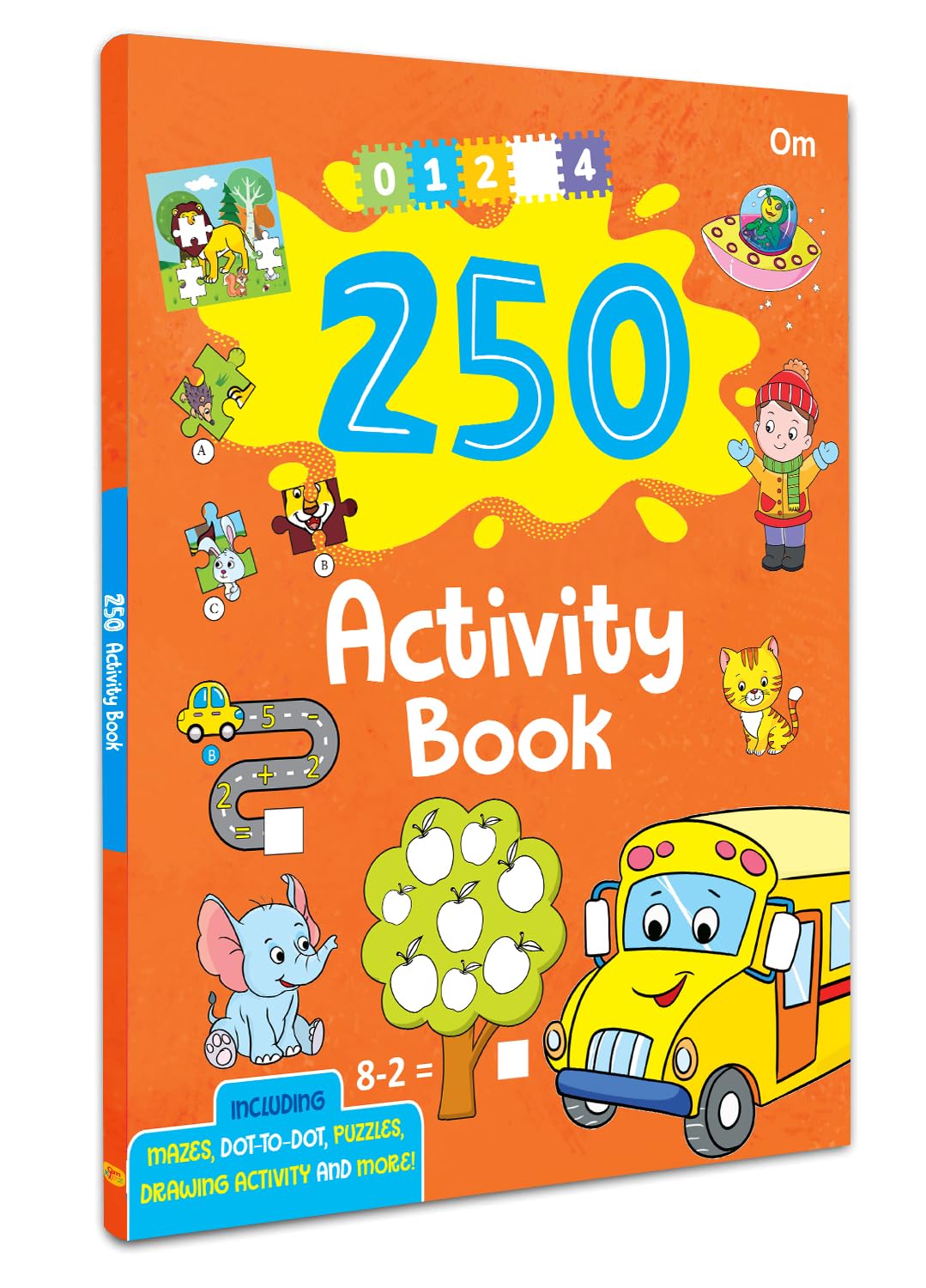 250 Activity Book for Kids: Brain Activity Book for Children | Learning Adventures Colour, Shapes & Match, Trace the Patterns & 