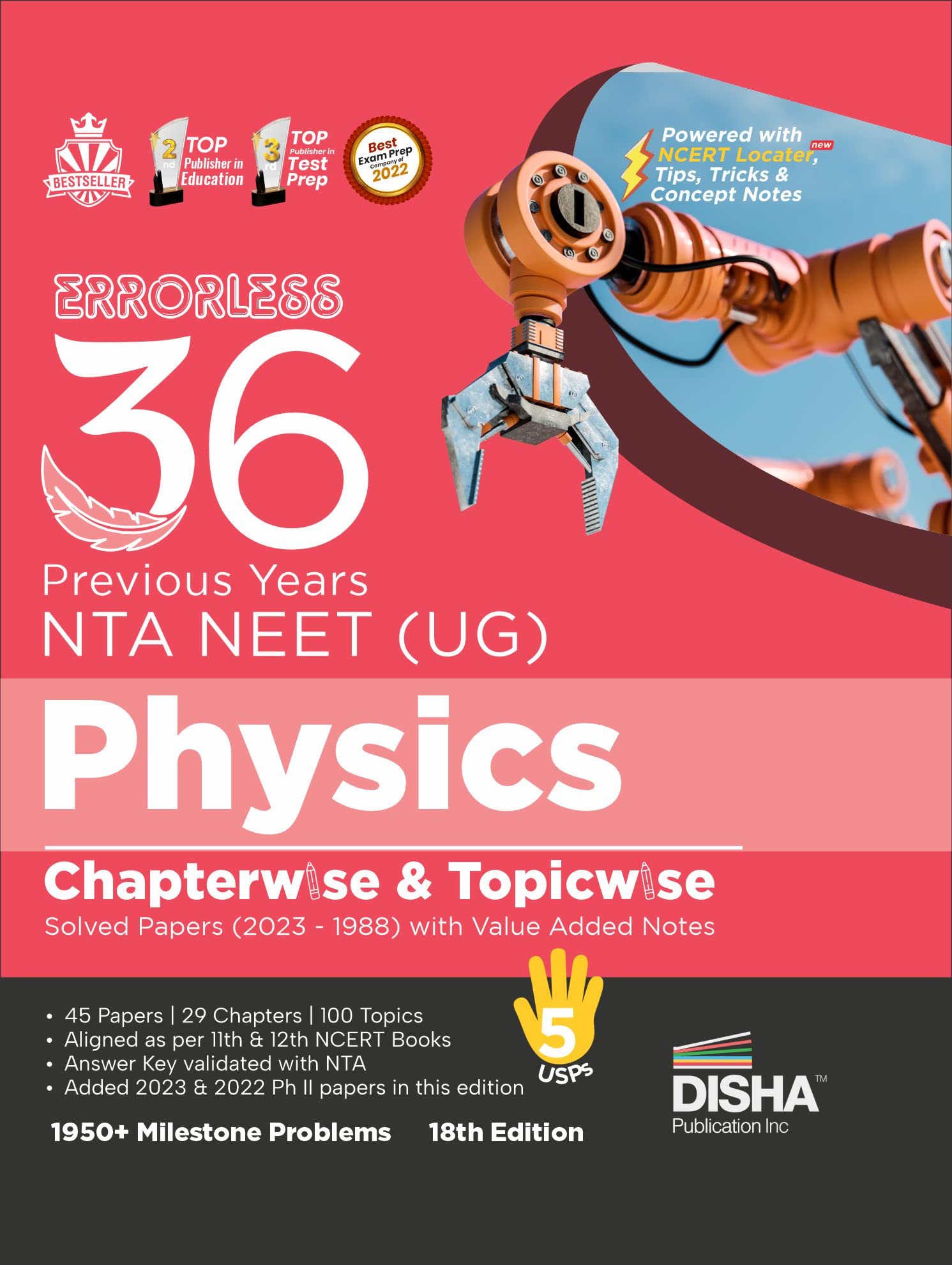 Errorless 36 Previous Years Nta Neet (Ug) Physics ChapterWise & TopicWise Solved Papers (2023  1988) With Value Added Notes 1