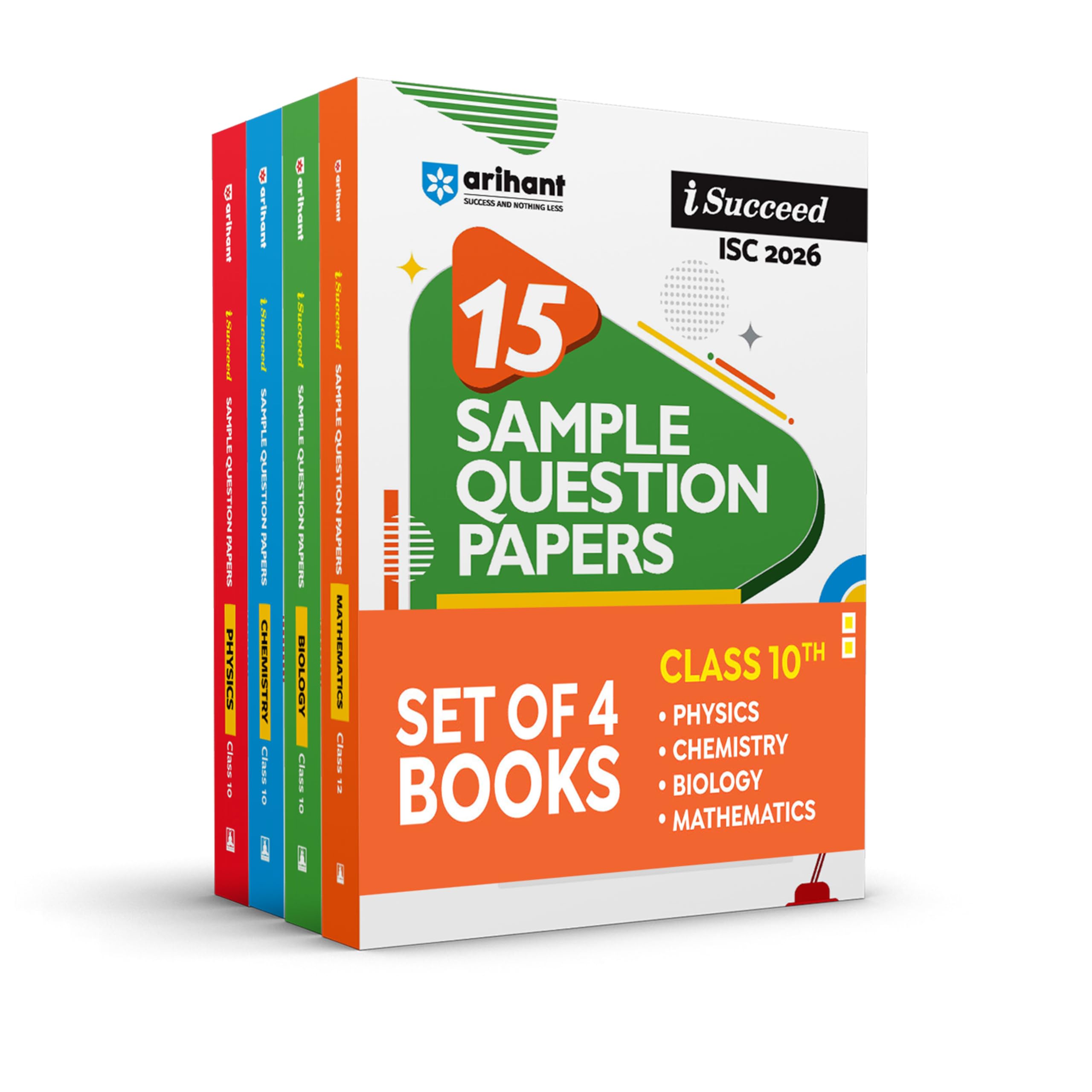 Arihant I Succeed Icse Sample Question Papers Chemistry, Physics, Biology, Mathematics Class 10 | Icse 2026 Board Exam | 10 And 
