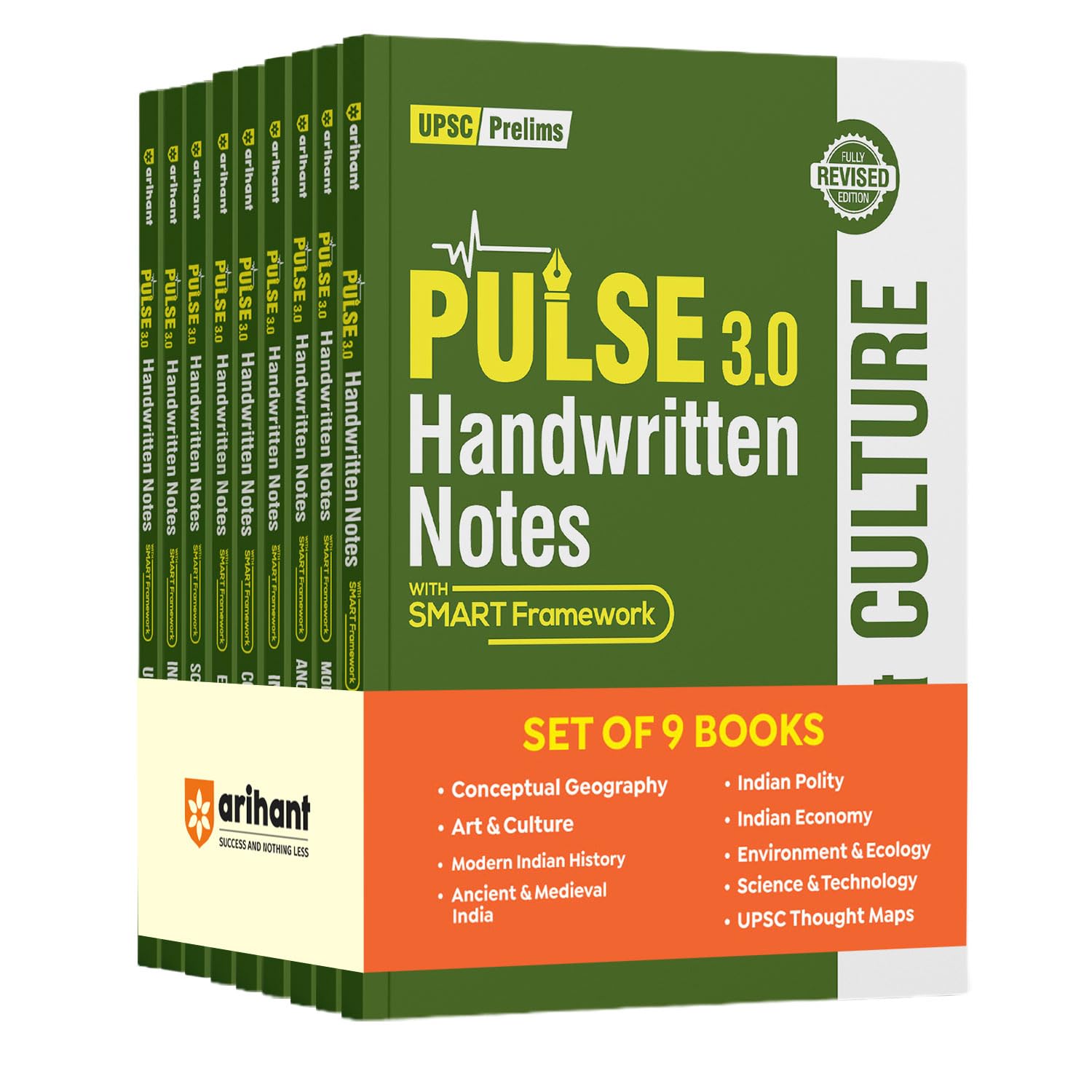 Arihant PULSE 3.0 Complete UPSC Prelims Handwritten Notes Combo | Ancient & Medieval India, Modern Indian History, Art & Culture