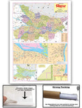 Bihar Political Map Hindi (Size 70 X 100 Cms)|Laminated Both Sides