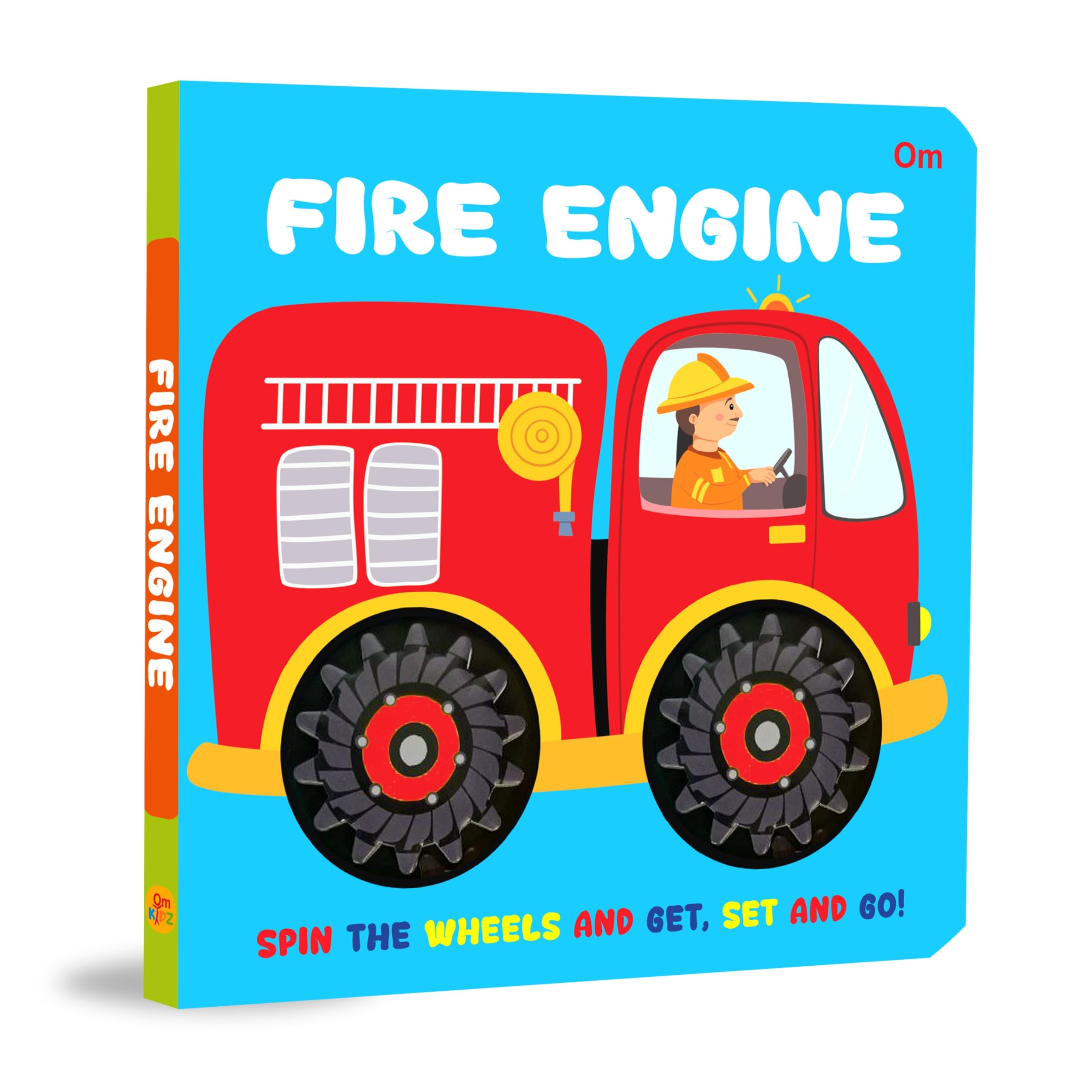 Board Book: Fire Engine Wheel Book  Wheel books for kids  Board Book for Children Age 13 Years