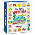 Hello Friend Books My First 500 Words: An Illustrated Picture Book to Learn about Alphabets, Shapes, Colours, Transport, Animals
