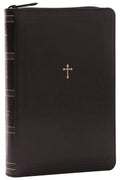 NKJV Compact ParagraphStyle Bible w/ 43,000 Cross References, Black Leathersoft with zipper, Red Letter, Comfort Print: Holy Bi