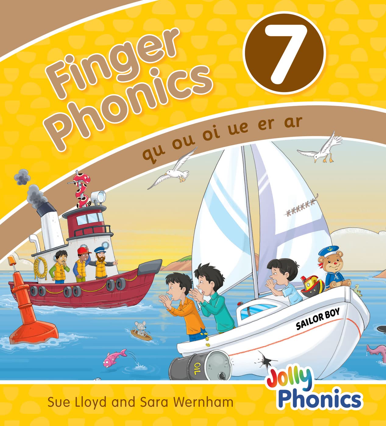 Finger Phonics Book 7: In Precursive Letters (British English Edition)