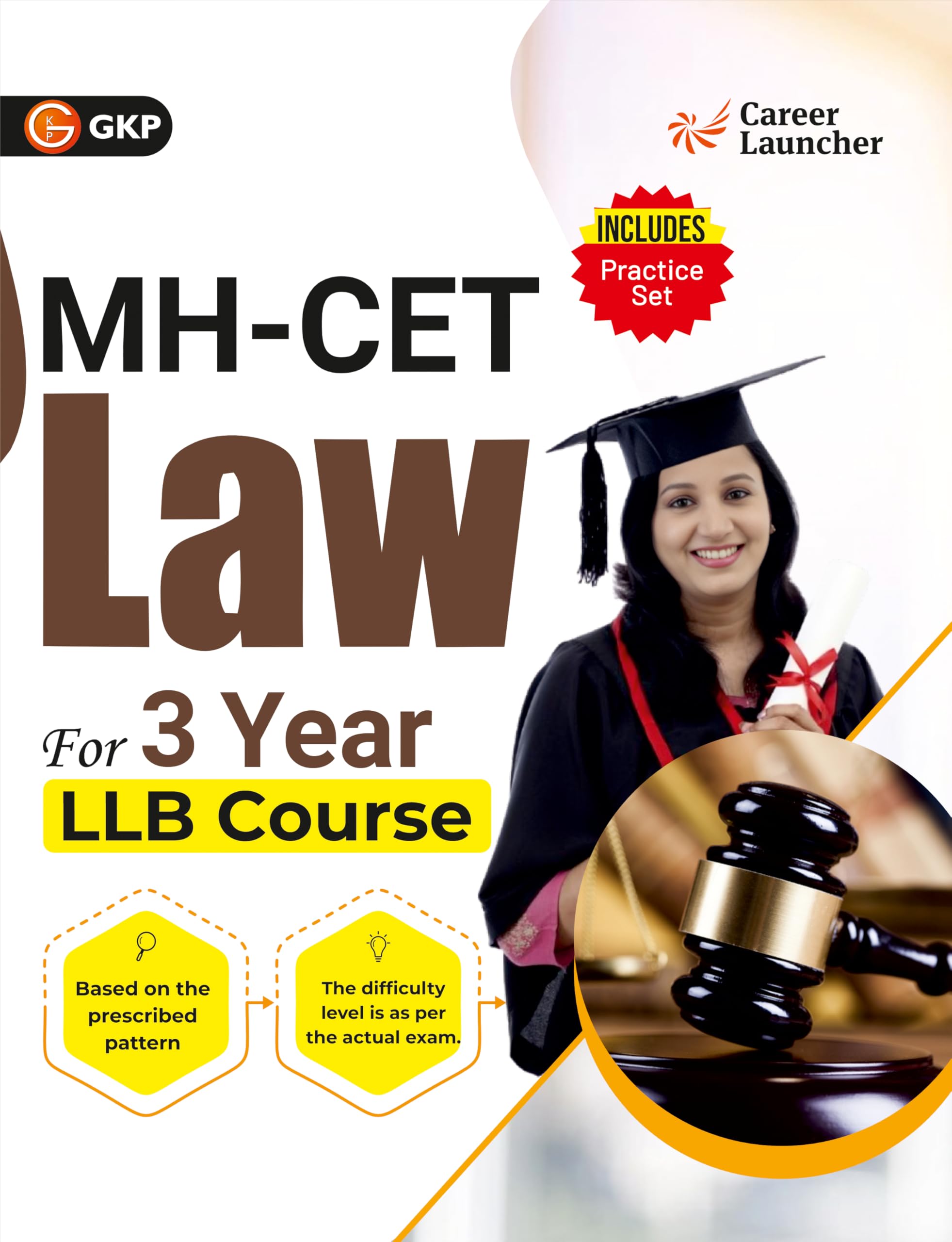 GKP MH CET Law 2025 Guide | 3Year LLB Entrance Exam | Legal Aptitude, English, Reasoning & GK | Maharashtra CET Preparation Boo