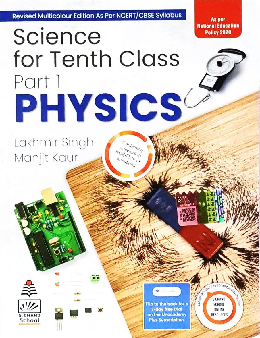 Lakhmir Singh Class 10Th Physics Ncert/Cbse Syllabus As Per Nep 202324/Ed.