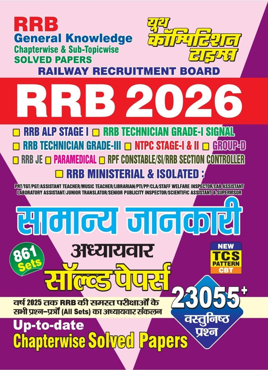 RRB GK Previous Year Solved Papers 2026 Hindi Medium