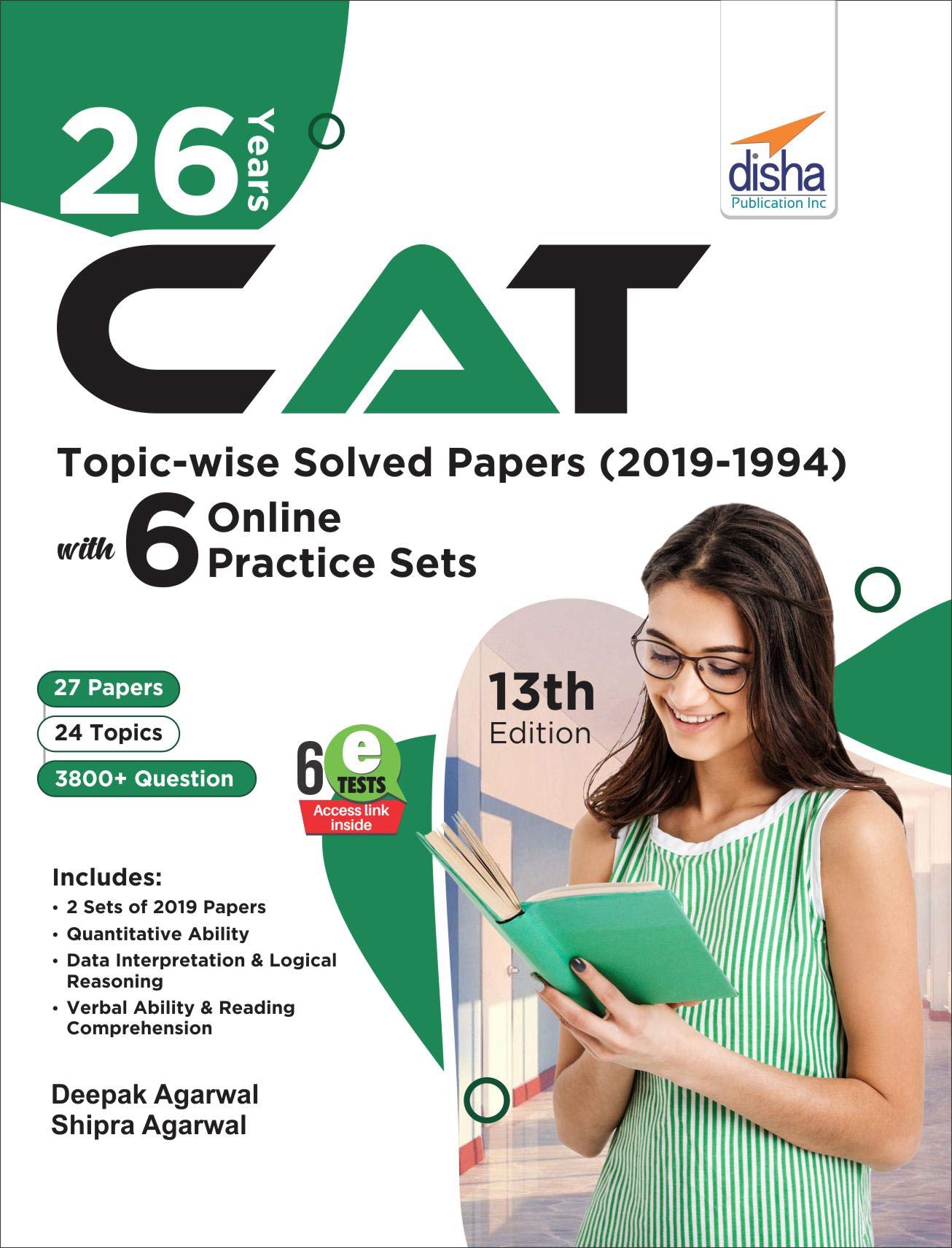 26 Years Cat TopicWise Solved Papers (20191994) With 6 Online Practice Sets 12Th Edition