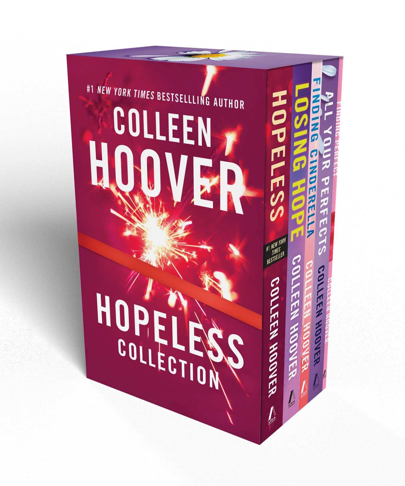 Colleen Hoover Hopeless Boxed Set: Hopeless, Losing Hope, Finding Cinderella, All Your Perfects, Finding Perfect  Box Set