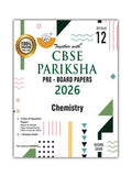 Together with CBSE Pariksha PreBoard Papers for Class 12 Chemistry | 3 Question Papers + Answer Booklet | Board Examination 202