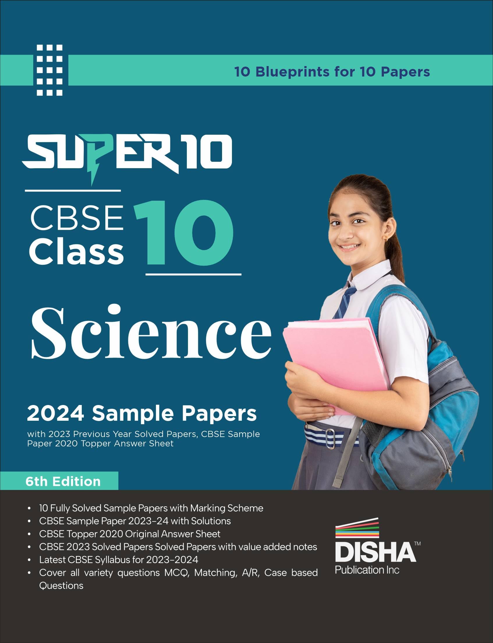 Super 10 Cbse Class 10 Science 2024 Sample Papers With 2023 Previous Year Solved Papers, Cbse Sample Paper & 2020 Topper Answer 
