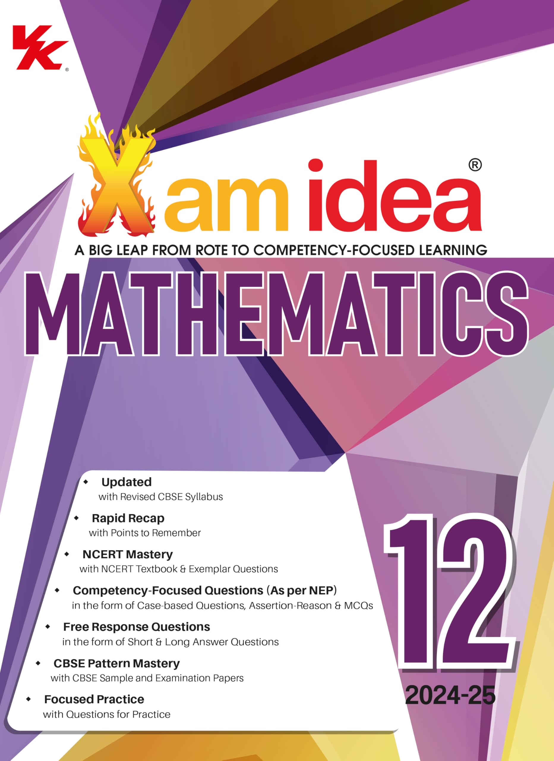 Xamidea Mathematics CBSE Class 12  by XAM IDEA EDITORIAL BOARD (202425 Examination)