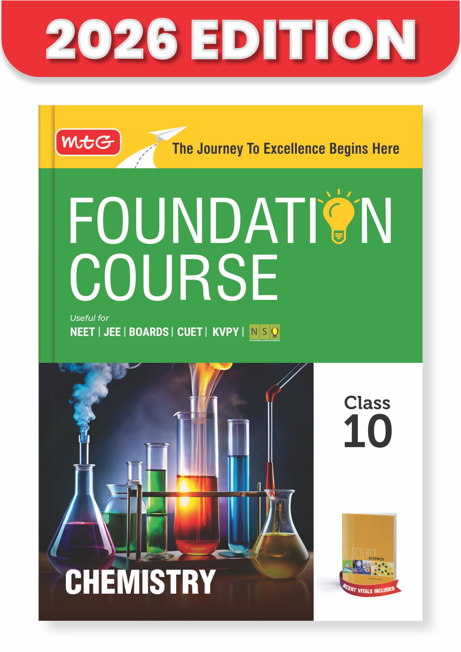 MTG Foundation Course Class 10 Chemistry For NEET, IITJEE, CUET & Boards Exams (Edition 20262027)