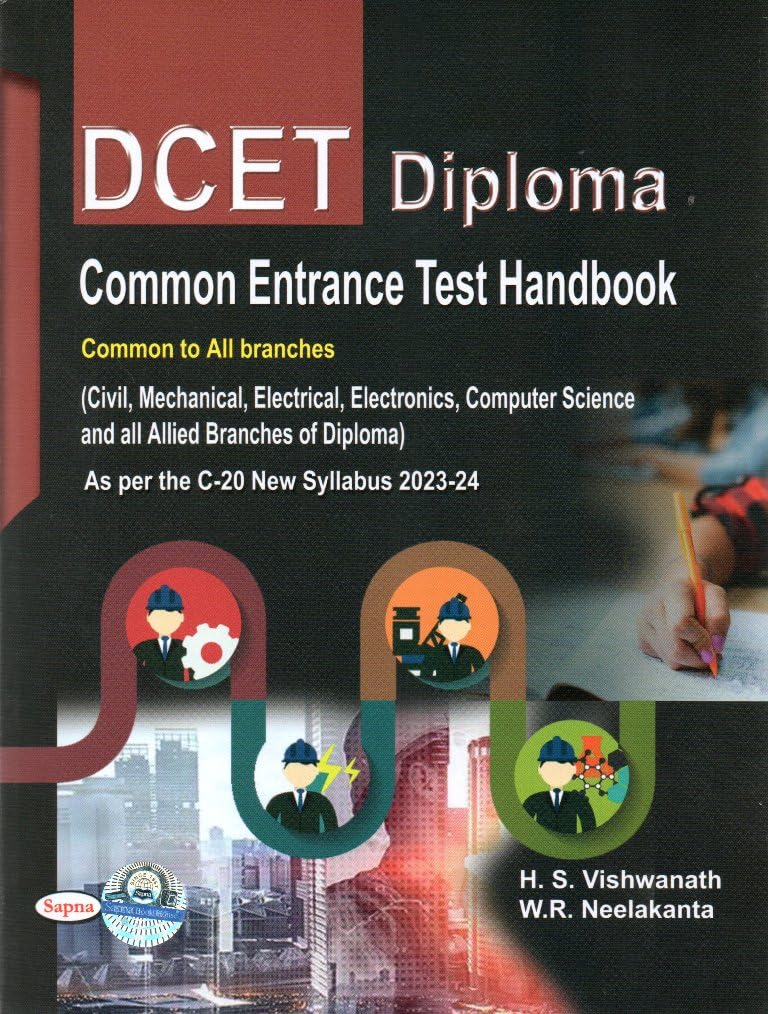 DCET : DIPLOMA COMMON ENTRANCE TEST HAND BOOK COMMON TO ALL BRANCHES