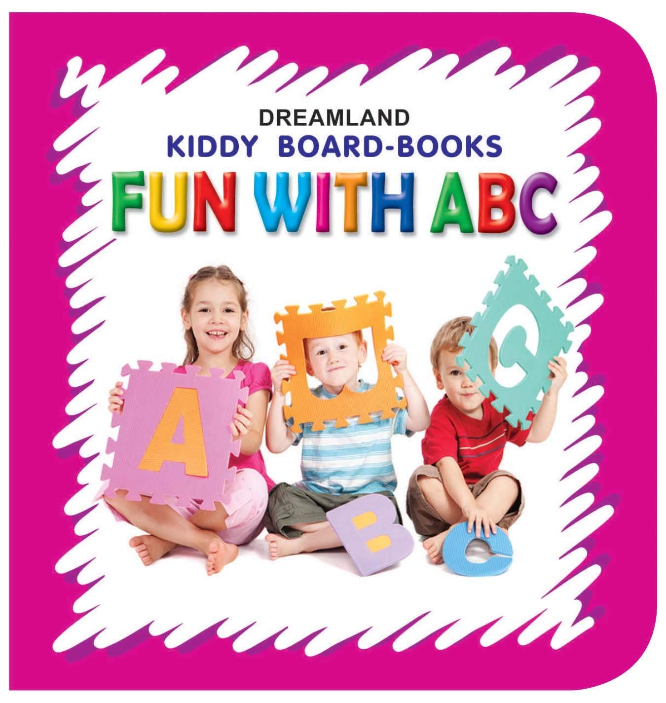 Kiddy Board Book  Fun With Abc | Alphabet Learning Book For Babies & Toddlers Age 02 | Colourful A To Z With Cute Illustration