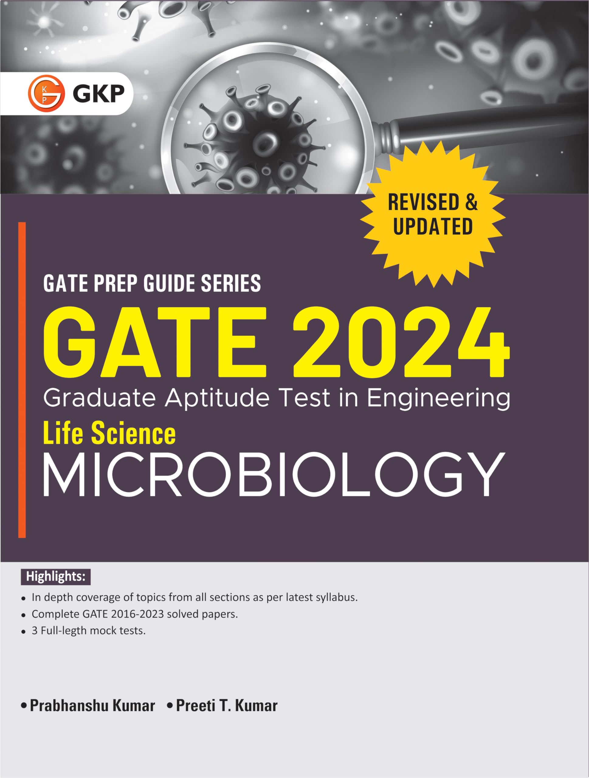 Gate 2024 : Life Science  Microbiology  Guide By Dr. Prabhanshu Kumar And Dr. Pranjal Chandra