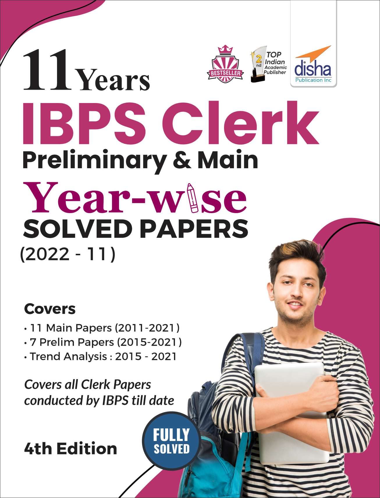 11 Years Ibps Clerk Preliminary & Mains YearWise Solved Papers (2022  2011) 4Th Edition