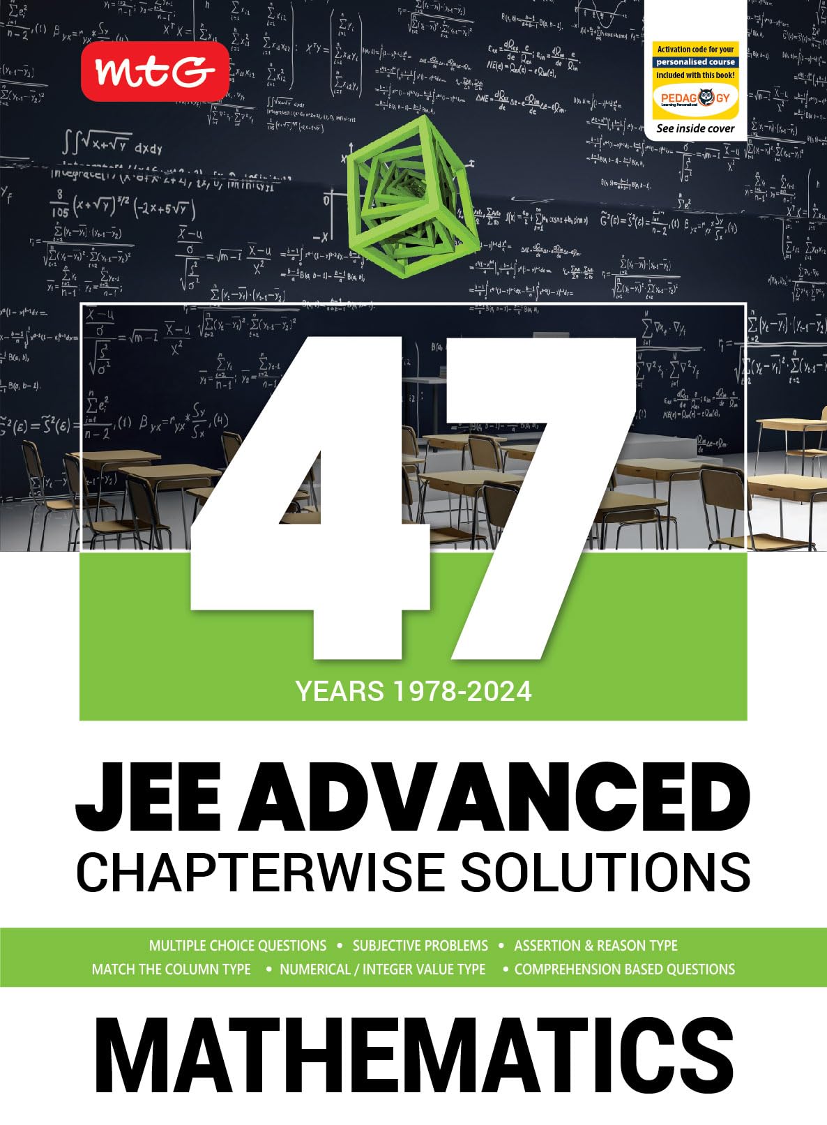 MTG 47 Years JEE Advanced (19782023) Chapterwise Previous Years Solved Question Papers Mathematics Book | JEE Advanced PYQ For