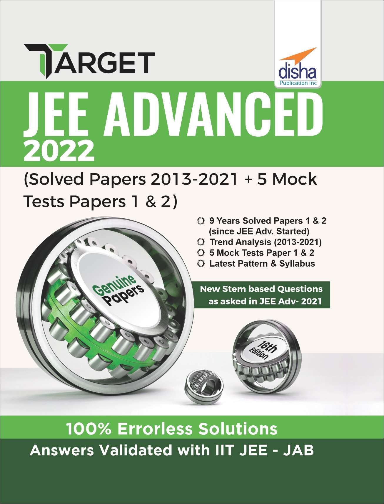 Target Jee Advanced 2022 (Solved Papers 2013  2021 & 5 Mock Tests Papers 1 & 2) 16Th Edition