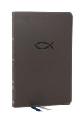 NKJV, Thinline Bible Youth Edition, Leathersoft, Gray, Red Letter, Comfort Print: Holy Bible, New King James Version