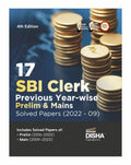 17 Sbi Clerk Prelim & Mains Previous YearWise Solved Papers (2022  2009) 4Th Edition