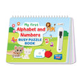 My First Alphabet and Numbers Busy Puzzle Book: Early learning activity book, My first busy puzzle book, Spiral Binding Book, Mo
