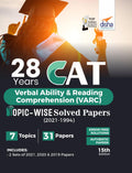 28 Years CAT Verbal Ability & Reading Comprehension (VARC) Topicwise Solved Papers (2021  1994) 15th edition