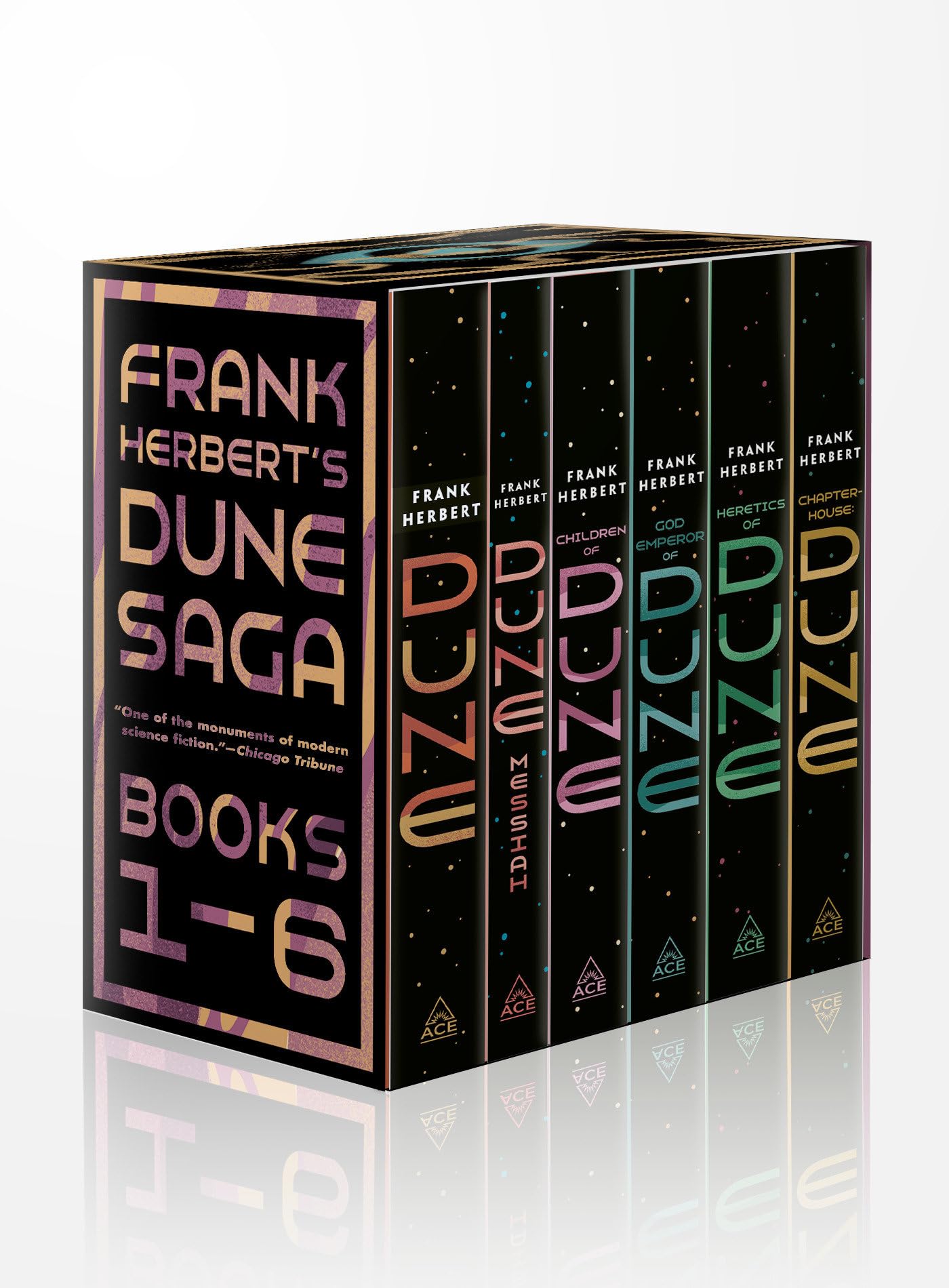Frank Herberts Dune Saga 6Book Boxed Set: Dune, Dune Messiah, Children of Dune, God Emperor of Dune, Heretics of Dune, andChap