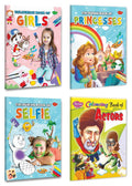 Set Of 4 Colouring Books For Children  Girls, Princess, Selfie And Actors