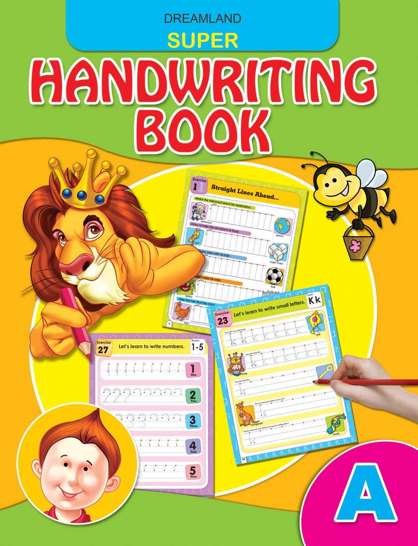Super Handwriting Book Part  A for Kids Ages 35 | Learn to Write Alphabet, Words & Sentences | Tracing Practice, Handwriting S