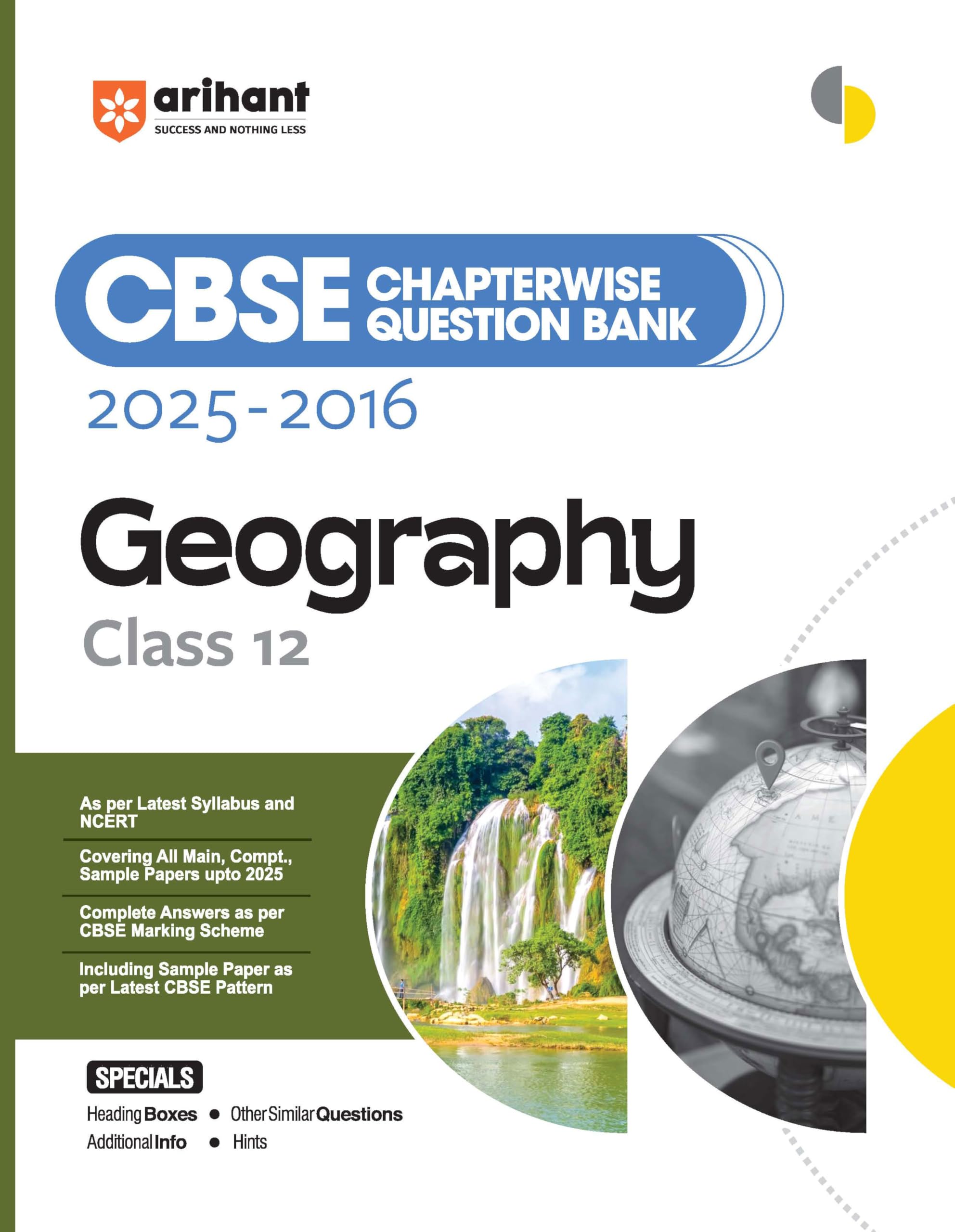 Arihant Cbse Chapterwise Question Bank 20252016 For Class 12 Geography | Latest Syllabus | Includes Solved Papers, Sample Papers