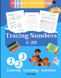 Tracing numbers 120, Practice Workbook for Kids