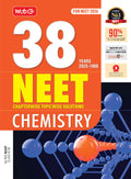 MTG 38 Years NEET Previous Year Solved Question Papers Chemistry PYQs Chapterwise Topicwise Solutions For 20252026 Exam | Get F